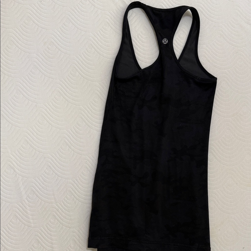 Lulu Lemon Camo Black Racerback Tank Top